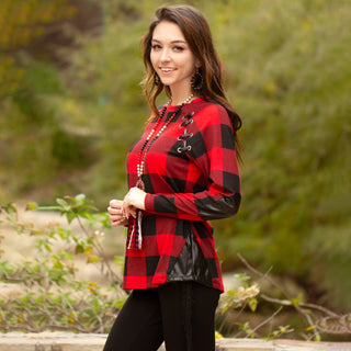 Buffalo Plaid Top