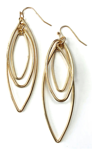 Hammered Gold Earrings