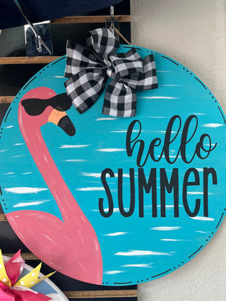 Door Hanger hello summer