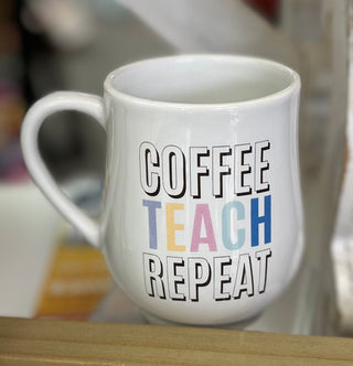 Coffee teach repeat mug