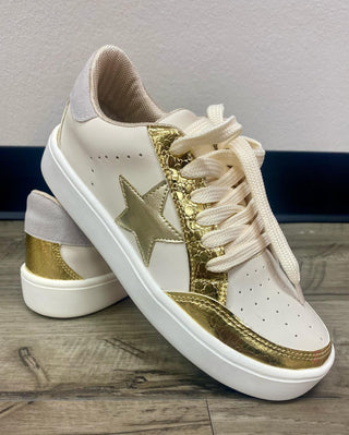 Miel Gold Tennis Shoe