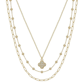 Triple Layer Gold Necklace