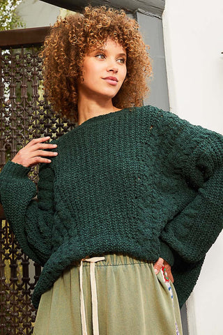 Oversize Cable Knit Sweater