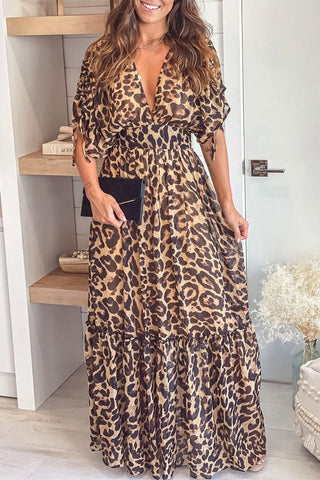 Leopard Print Maxi Dress