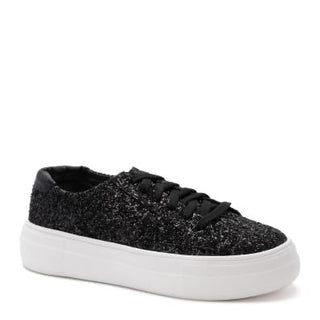 Black Glitter-Glaring Sneakers