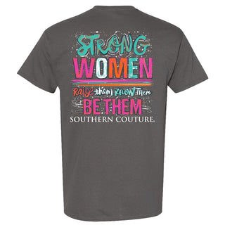 Strong Women Tee-Charcoal